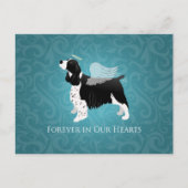 Springer Spaniel Angel Dog Pet Memorial Design Briefkaart (Voorkant)