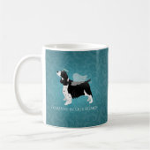 Springer Spaniel Angel Dog Pet Memorial Design Koffiemok (Links)