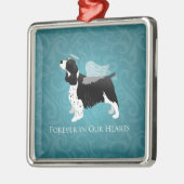 Springer Spaniel Angel Dog Pet Memorial Design Metalen Ornament (Links)