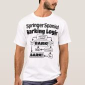 Springer Spaniel Barking Logic T-shirt (Voorkant)