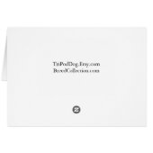 Springer Spaniel Basic Breed Silhouette Brown Card (Achterkant Horizontaal)