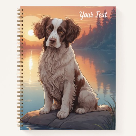 Springer Spaniel bij het meer Notitieboek (Voorkant)