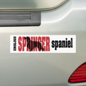 Springer Spaniel-Bumpersticker Bumpersticker (Op auto)