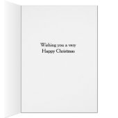 Springer spaniel 'Cheese Tax' Christmas card (Binnen (Rechts))