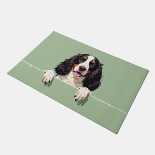 Springer Spaniel deurmat Kunst (Schuin)