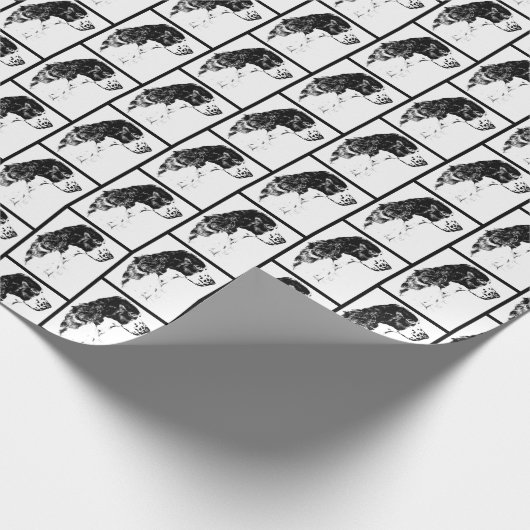 Springer Spaniel  Dog Art    Cadeaupapier (Hoek)
