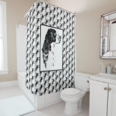 Springer Spaniel  Dog Art Douchegordijn (In situ)