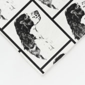 Springer Spaniel  Dog Art Fleece Deken (Hoek)