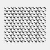 Springer Spaniel Dog Art Fleece Deken (Voorkant (Horizontaal))