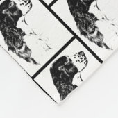 Springer Spaniel Dog Art Fleece Deken (Hoek)
