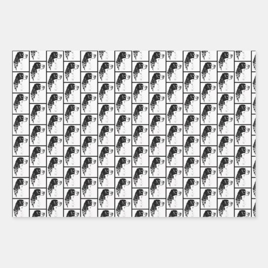 Springer Spaniel Dog Art Inpakpapier Vel (Voorkant 2)