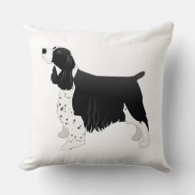 Springer Spaniel Dog Basic Breed Silhouette Black