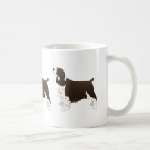 Springer Spaniel Dog Basic Breed Silhouette Brown
