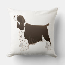 Springer Spaniel Dog Basic Breed Silhouette Brown