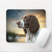Springer Spaniel Dog beroemd gemaakt door A Duck P Muismat (Met muis)