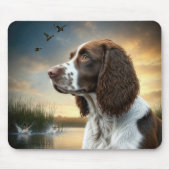 Springer Spaniel Dog beroemd gemaakt door A Duck P Muismat (Voorkant)