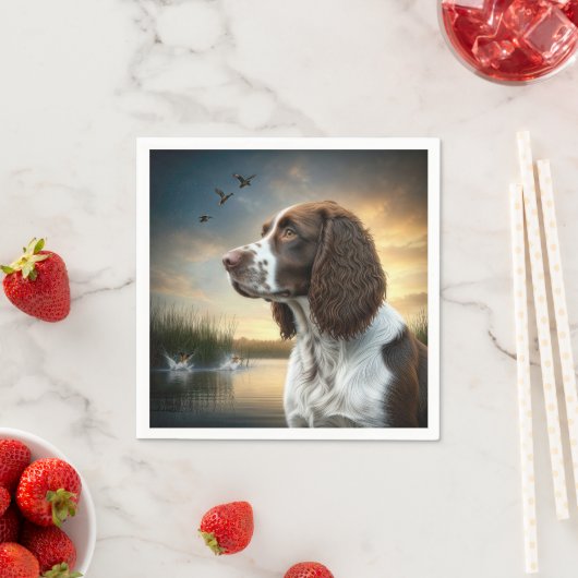 Springer Spaniel Dog beroemd gemaakt door A Duck P Servet (Insitu)