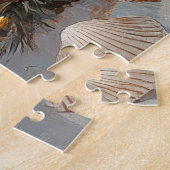 Springer Spaniel Dog Christmas Beach Legpuzzel (Zijkant)