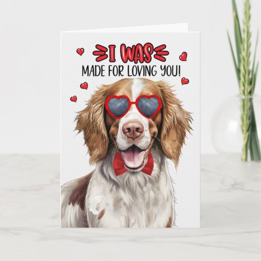 Springer Spaniel Dog gemaakt voor Loving You Valen Feestdagen Kaart (Voorkant)