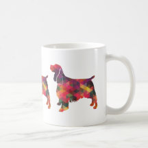 Springer Spaniel Dog Geometric Silhouette Multi
