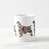 Springer Spaniel Dog Geometric Silhouette Pset Koffiemok (Center)