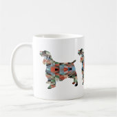 Springer Spaniel Dog Geometric Silhouette Pset Koffiemok (Links)