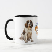 Springer Spaniel Dog Je maakt mijn staart wag Mok (Links)