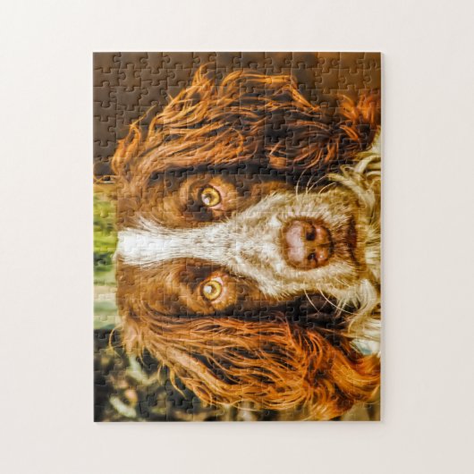 Springer Spaniel Dog Jigsaws. Legpuzzel (Verticaal)