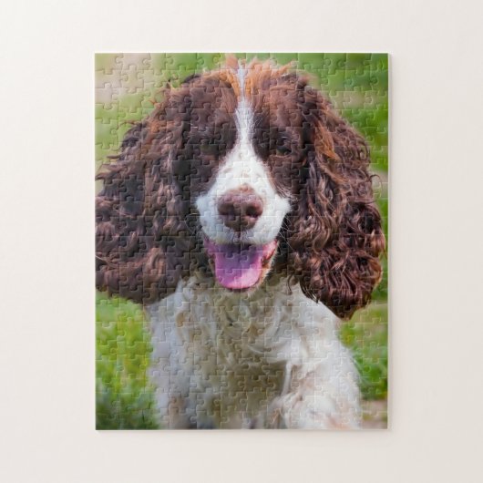 Springer Spaniel Dog Jigsaws. Legpuzzel (Verticaal)