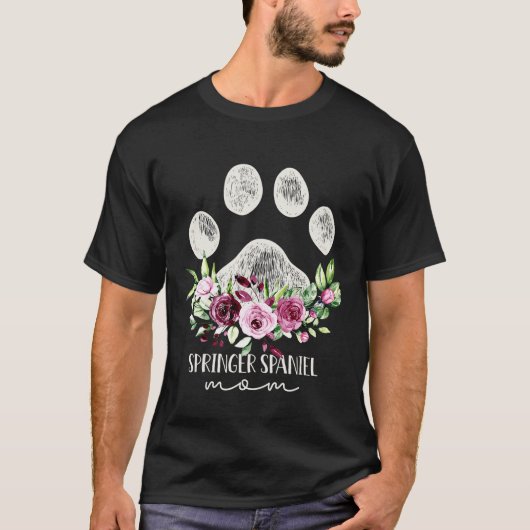 Springer Spaniel Dog mama T-shirt (Voorkant)