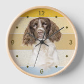 Springer Spaniel Dog Retro Sunset (Voorkant)