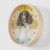 Springer Spaniel Dog Retro Sunset (Hoek)