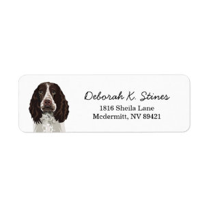Springer Spaniel Dog Return Address Label