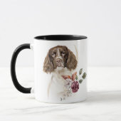 Springer Spaniel Dog Winter Bouquet Mok (Links)