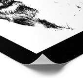  Springer Spaniel Dog Zwart-wit kunst Poster (Hoek)