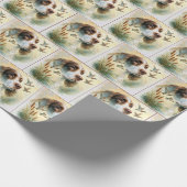 Springer Spaniel en Mallard Duck dubbele belichtin Cadeaupapier (Hoek)