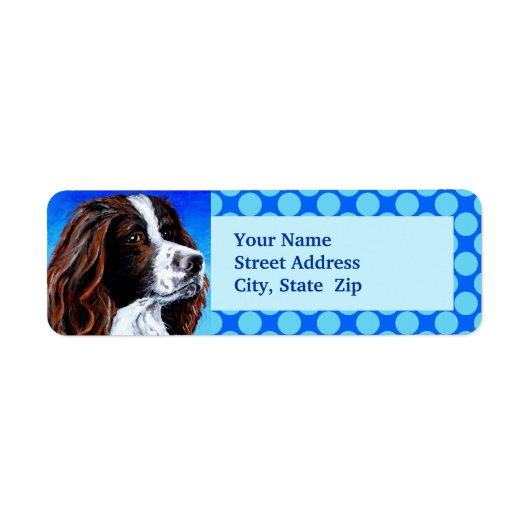 Springer Spaniel Etiket (Voorkant)