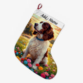 Springer Spaniel  Grote Kerstsok (Voorkant (Hangend))