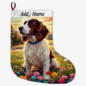 Springer Spaniel Grote Kerstsok (Voorkant)
