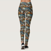 Springer Spaniel Halloween Griezelen Leggings (Achterkant)