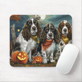 Springer Spaniel Halloween Griezelig Muismat (Met muis)