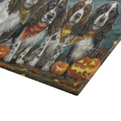 Springer Spaniel Halloween Griezelig Snijplank (Hoek)
