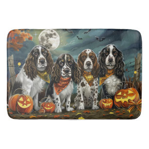 Springer Spaniel Halloween Spooky Badmat