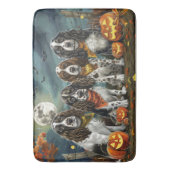 Springer Spaniel Halloween Spooky Badmat (Voorkant Verticaal)