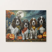 Springer Spaniel Halloween Spooky Legpuzzel (Horizontaal)