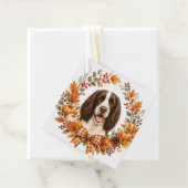 Springer Spaniel Herfst Bedankjes Labels (In situ)