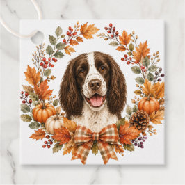 Springer Spaniel Herfst Bedankjes Labels