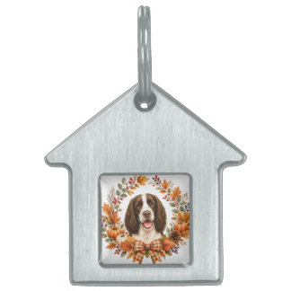 Springer Spaniel Herfst Huisdieren Naamplaatje