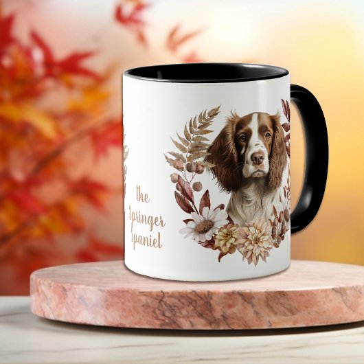 Springer Spaniel Herfst krans Mok