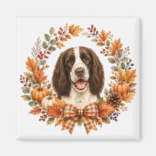 Springer Spaniel Herfst Magneet (Voorkant)